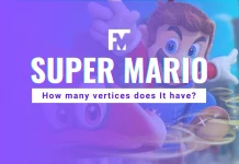 HOW MANY VERTICES DOES SUPER MARIO HAVE